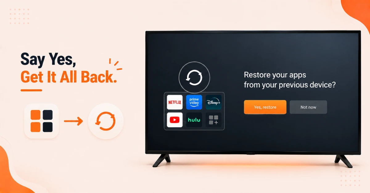 Transfer firestick settings to new device