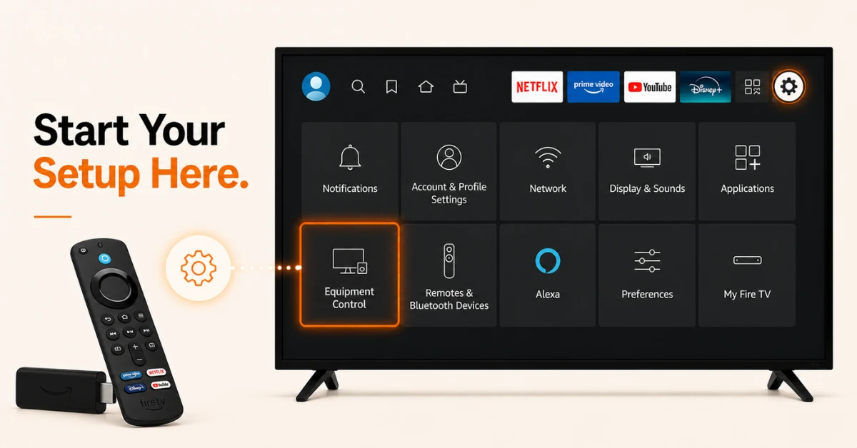 How to program fire stick remote to control tv volume