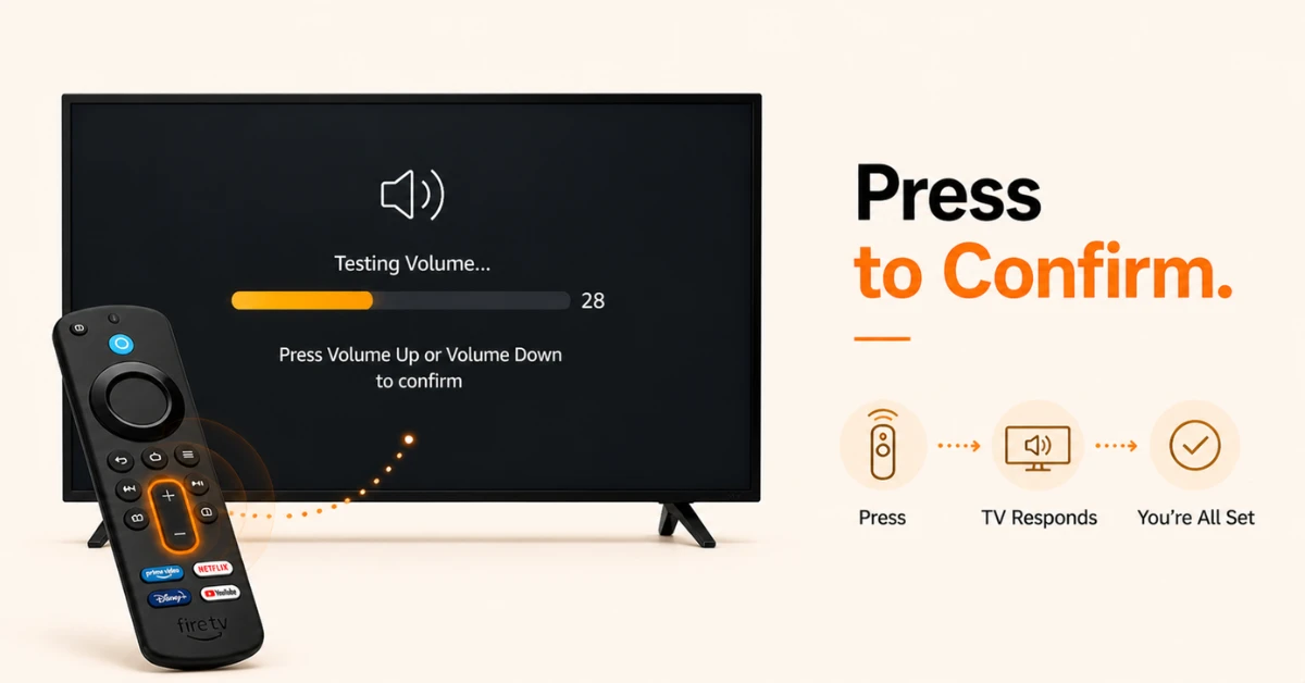 How to program fire stick remote to control tv volume