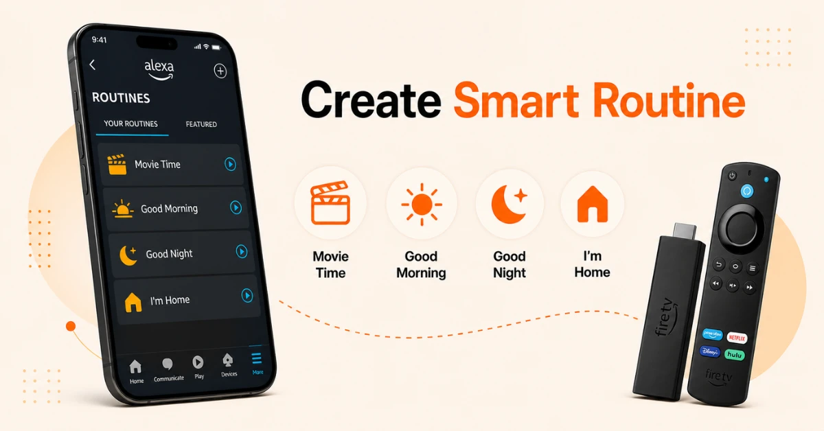 How do I set up Alexa routines with Firestick?