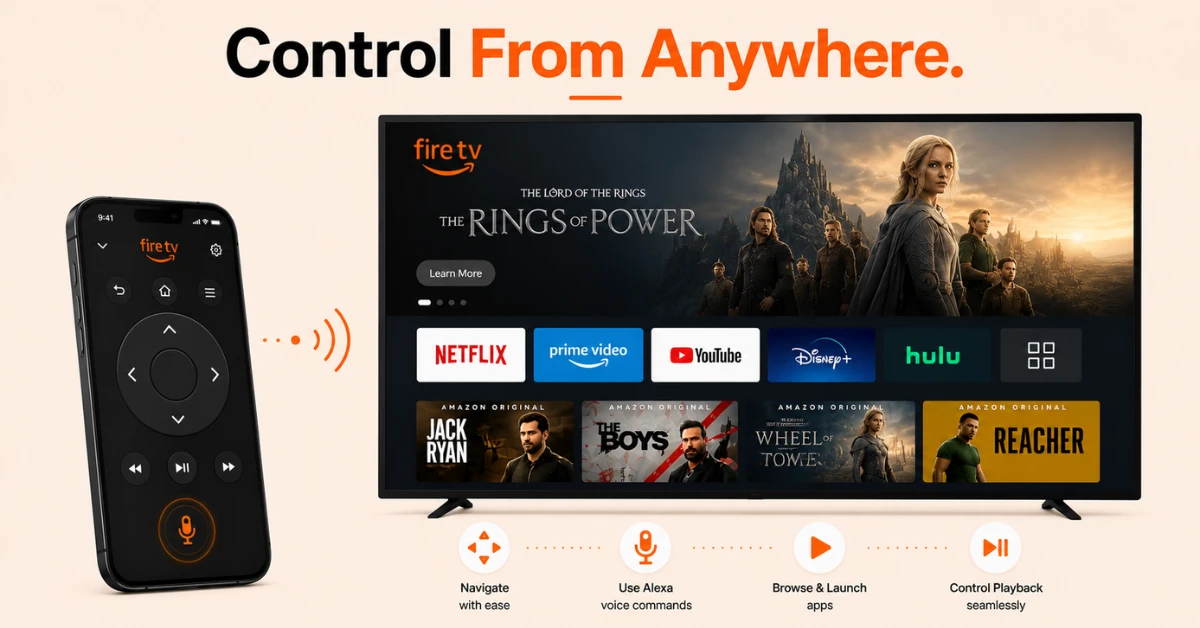 Can I control Firestick from another room?