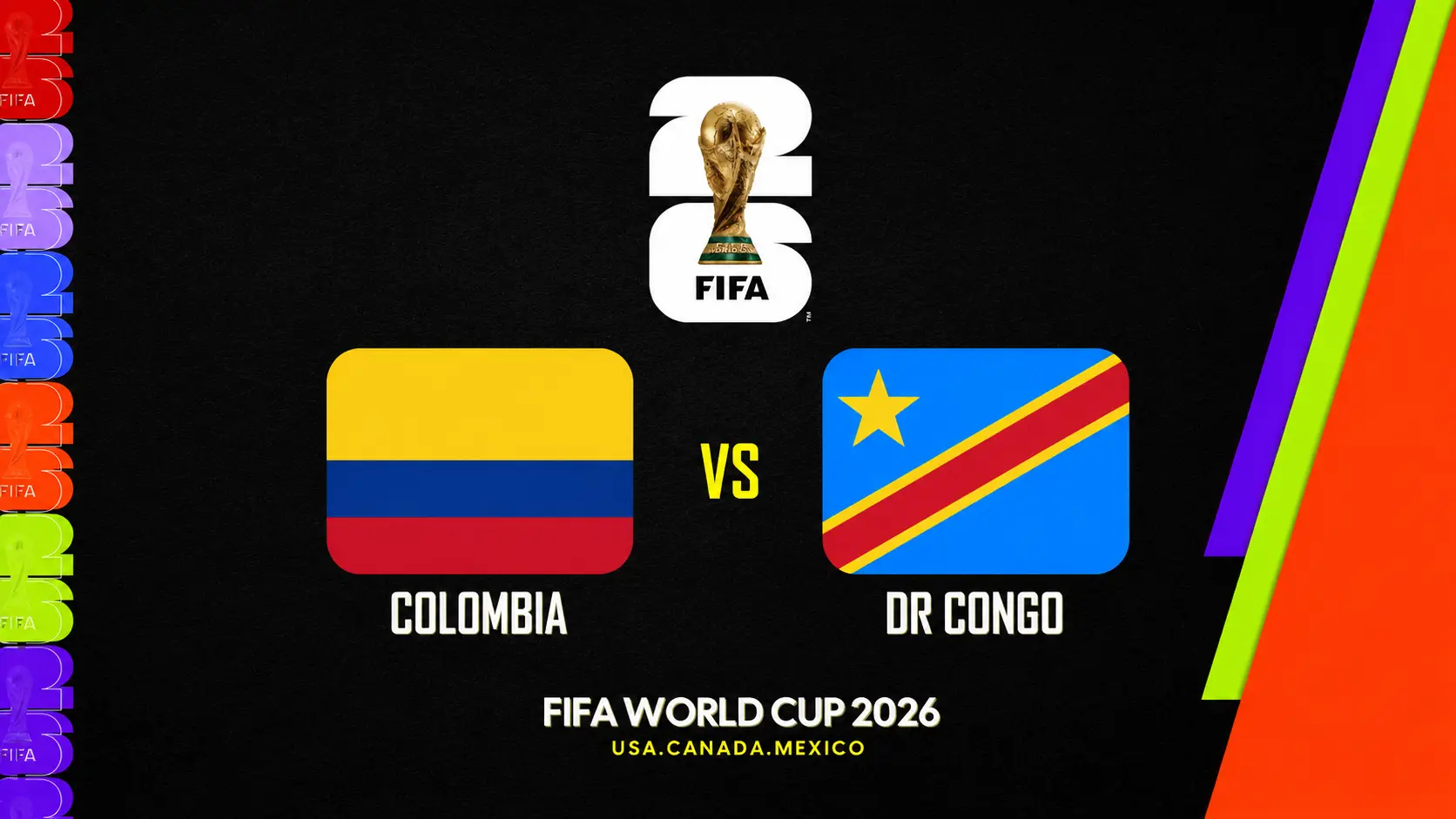 Watch Colombia vs DR Congo Live, FIFA World Cup