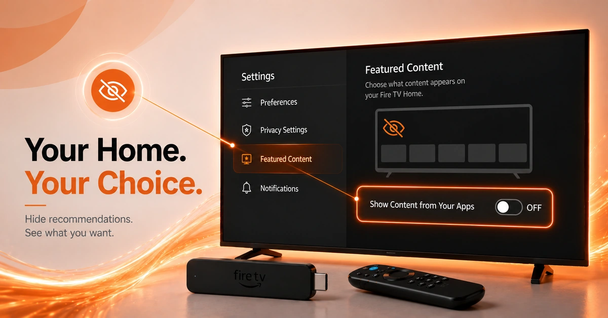 How to Stop Firestick from Showing Recommendations Step 4