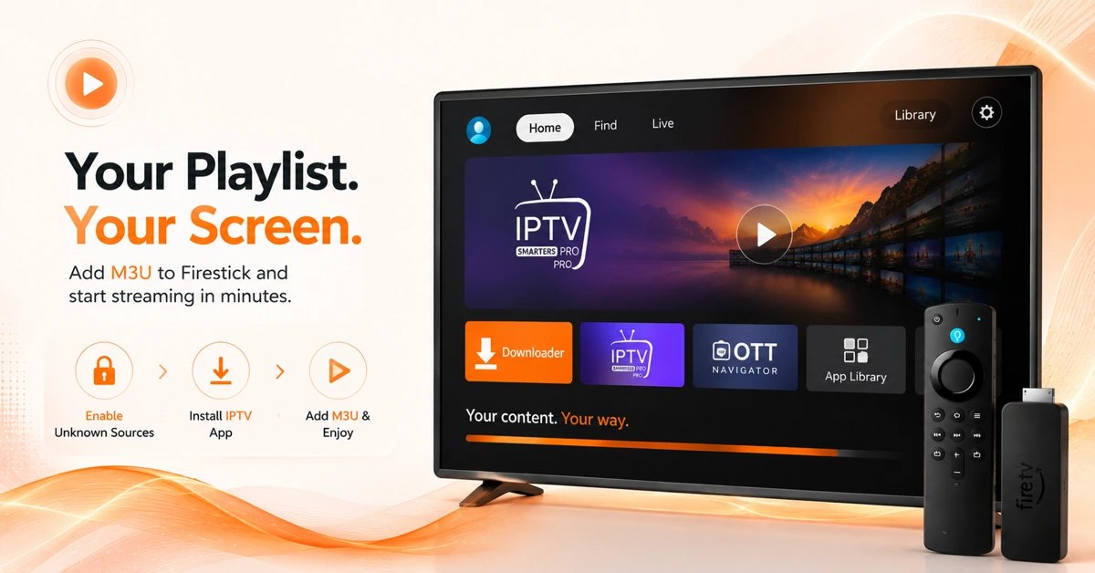 How to Add M3U Playlist to Firestick (Step 1)