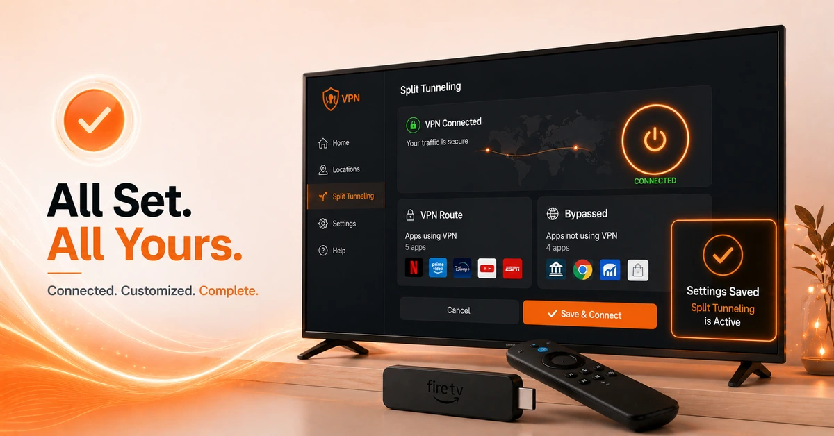 How To Use Split Tunneling on FireStick VPN? Step 4