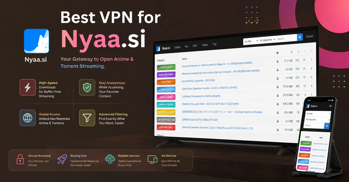 Best VPN for Nyaa.si
