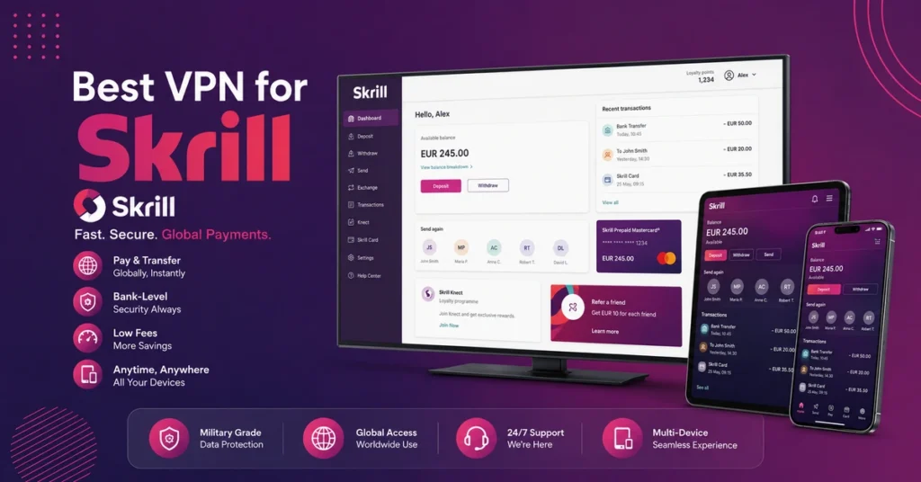 Best VPN For Skrill