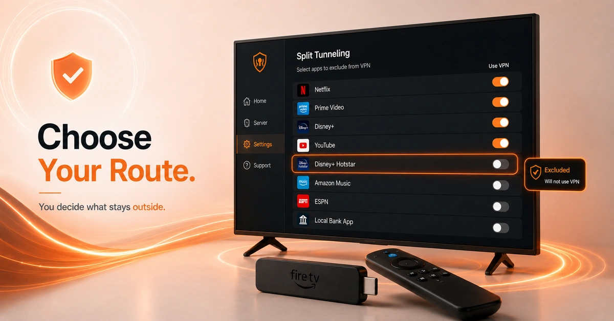 How To Use Split Tunneling on FireStick VPN? Step 3