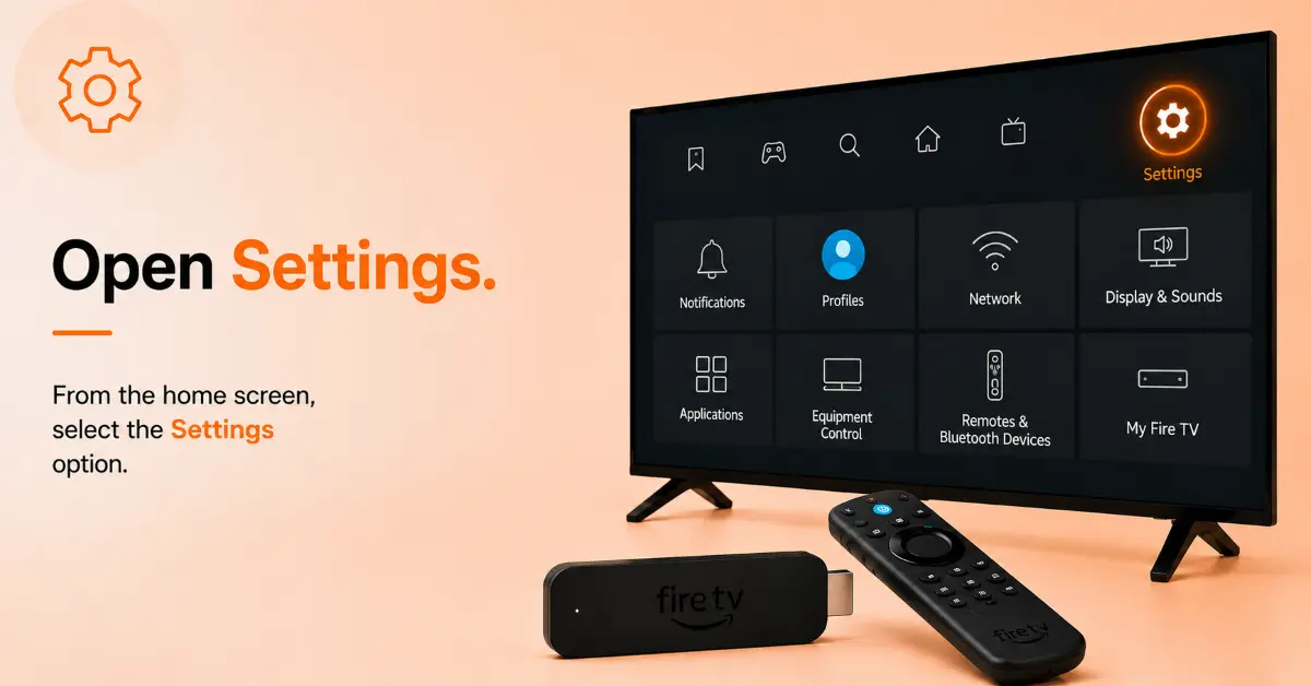Open Firestick Settings