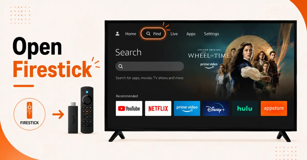 Open the Firestick Home Screen