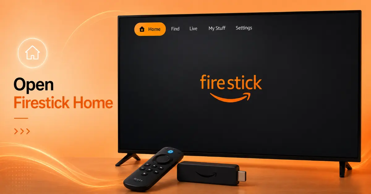 Open the Firestick Home Screen