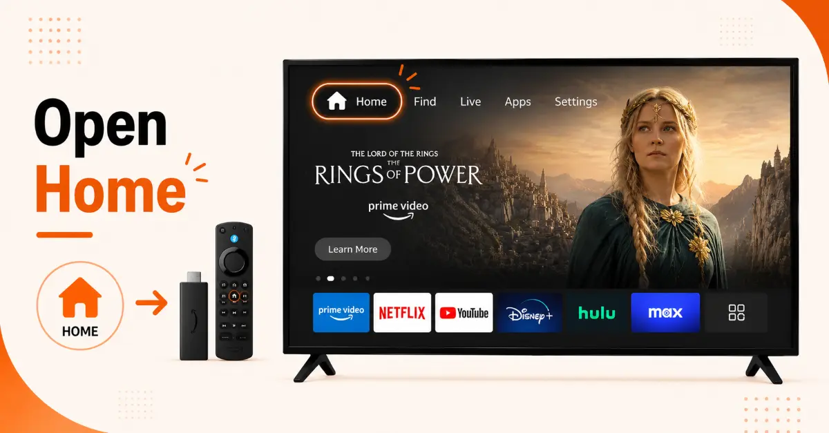 Access the Firestick Search Menu