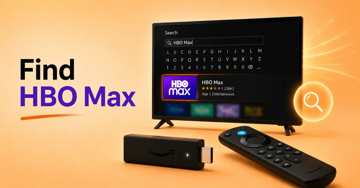 Search for the HBO Max App