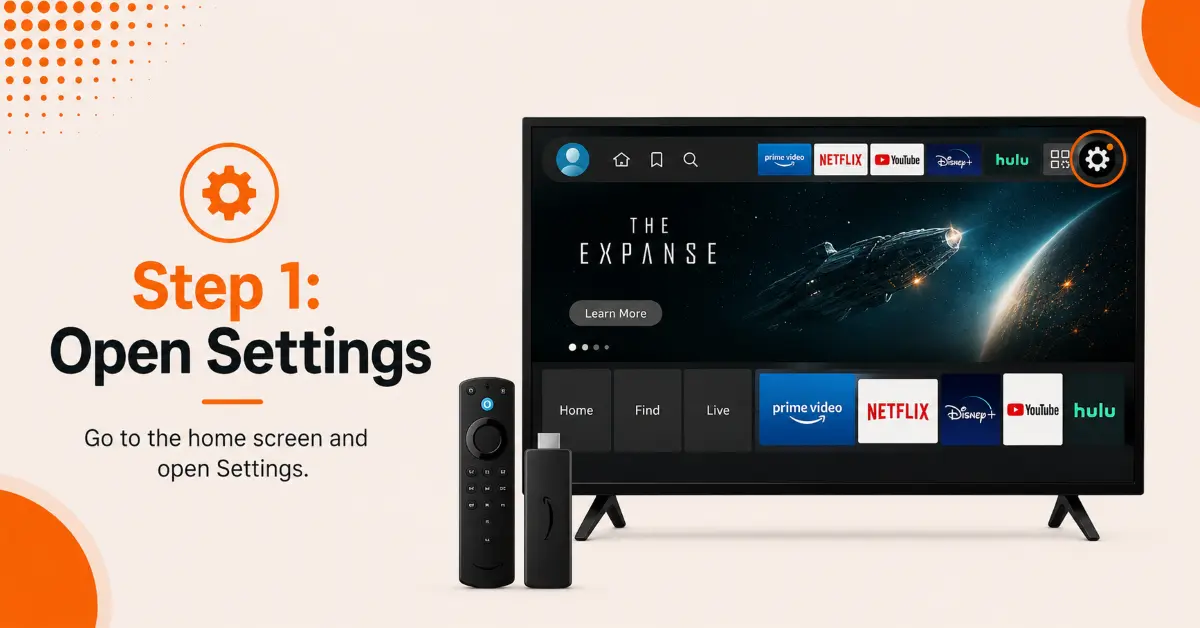 Open Firestick Settings