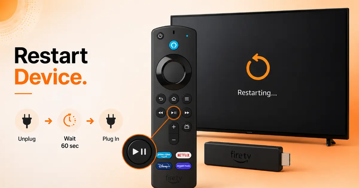 Restart the Firestick