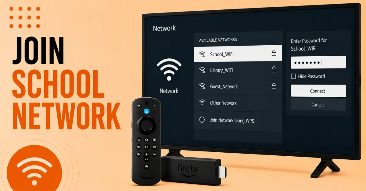 How to use firestick on school network