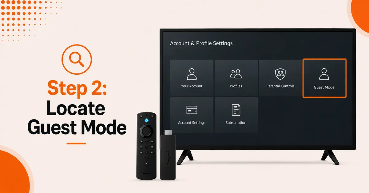 Find the Guest Mode Option