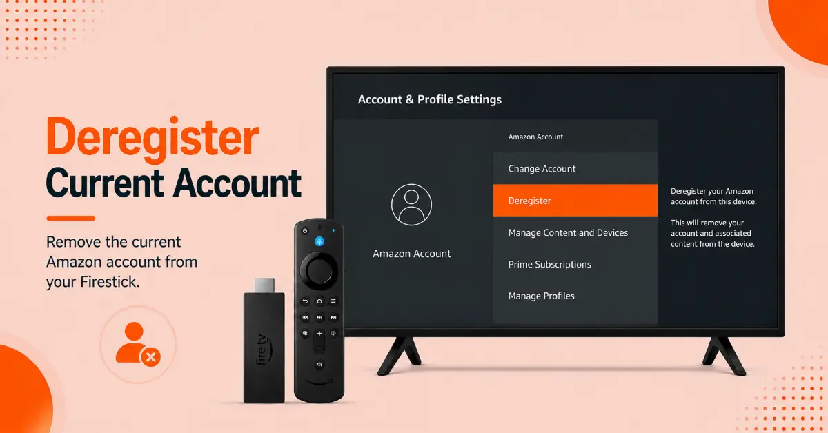 Deregister the Current Amazon Account