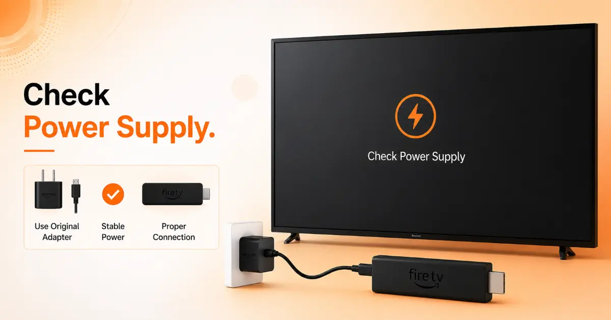 Check the Power Source