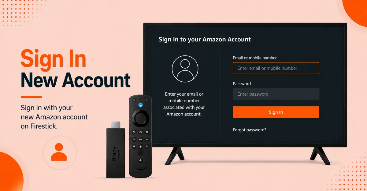 Sign In With a New Amazon Account