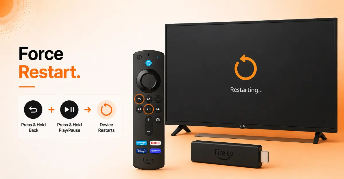 Perform a Forced Restart Using the Remote