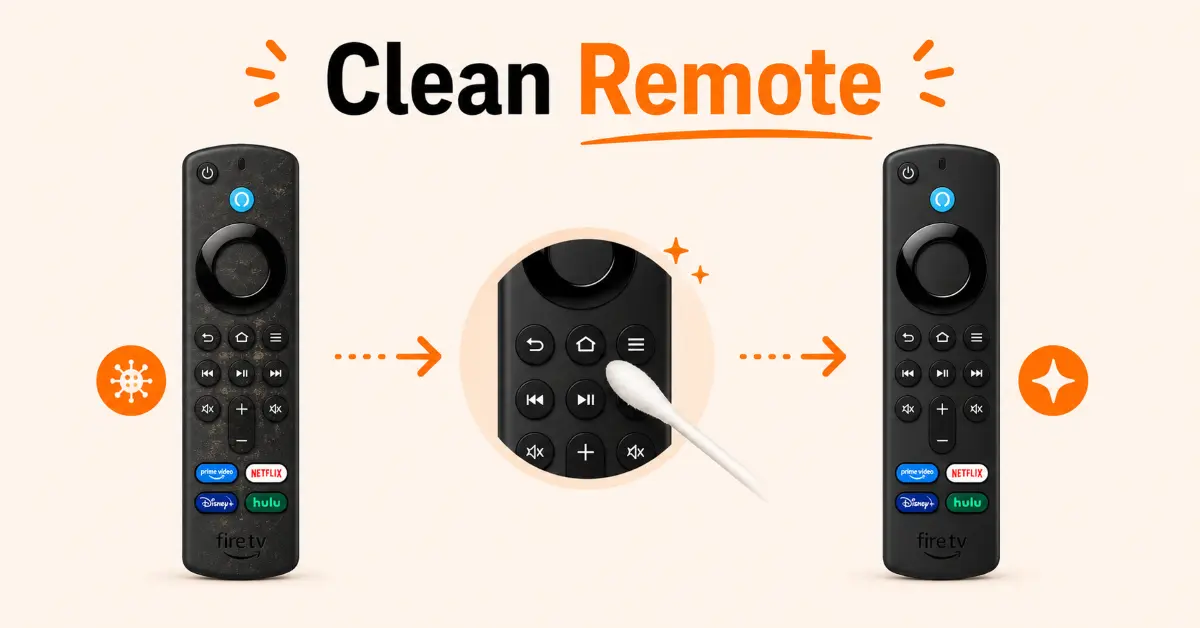 Clean the Remote Buttons