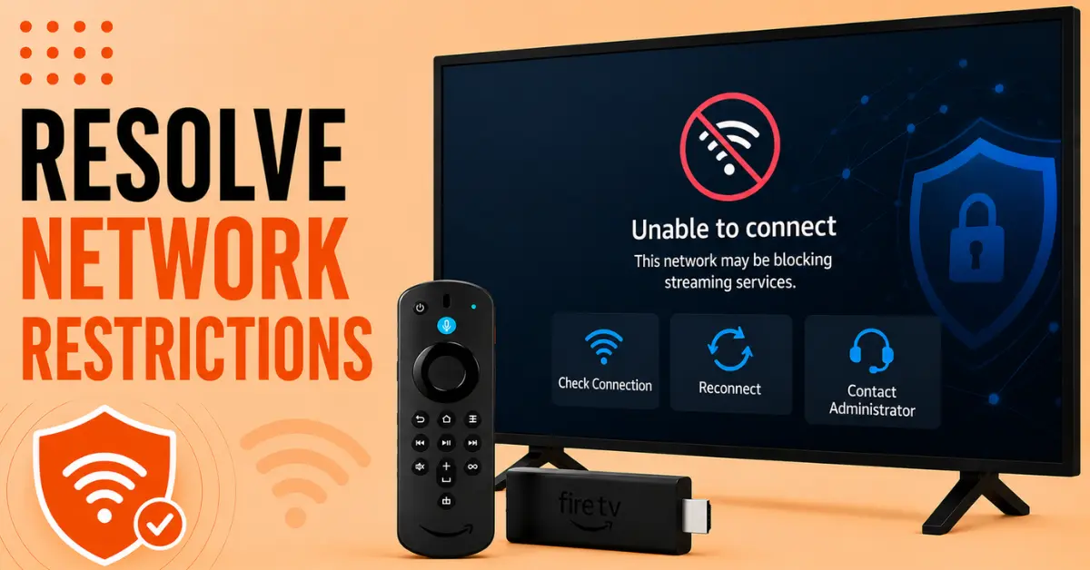 How to use firestick on school network