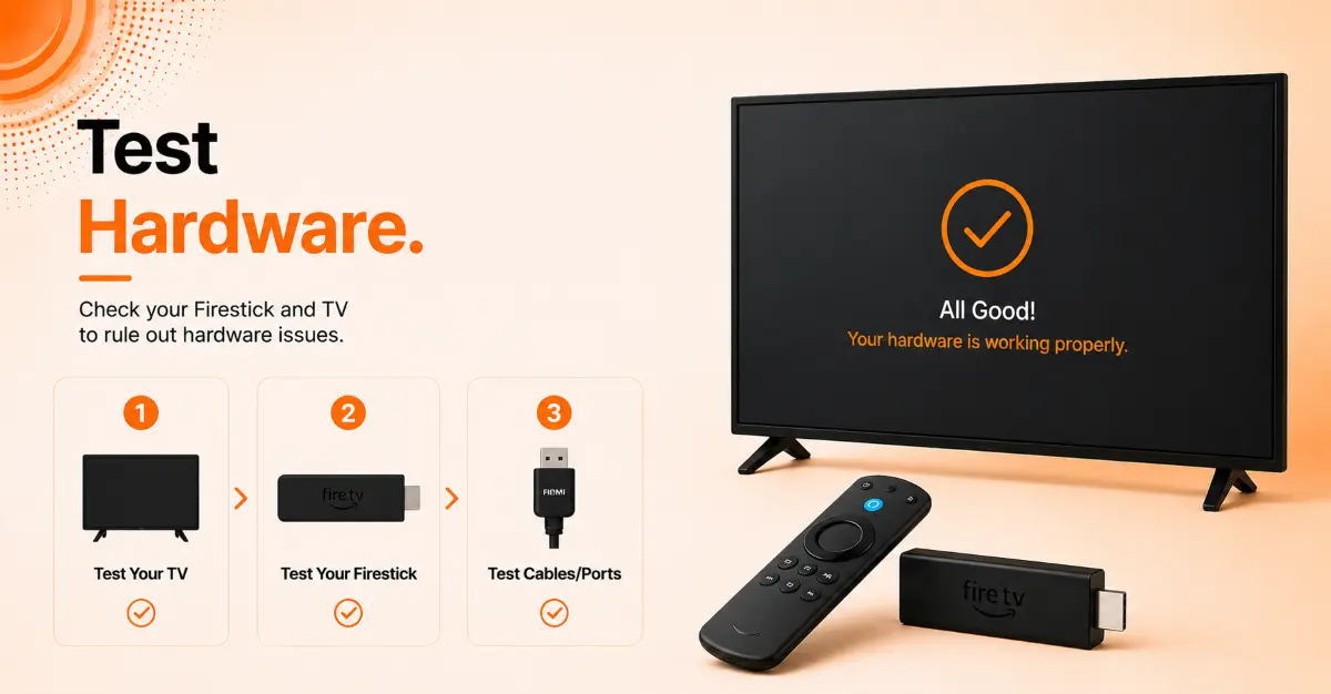 Rule Out TV or Hardware Issues