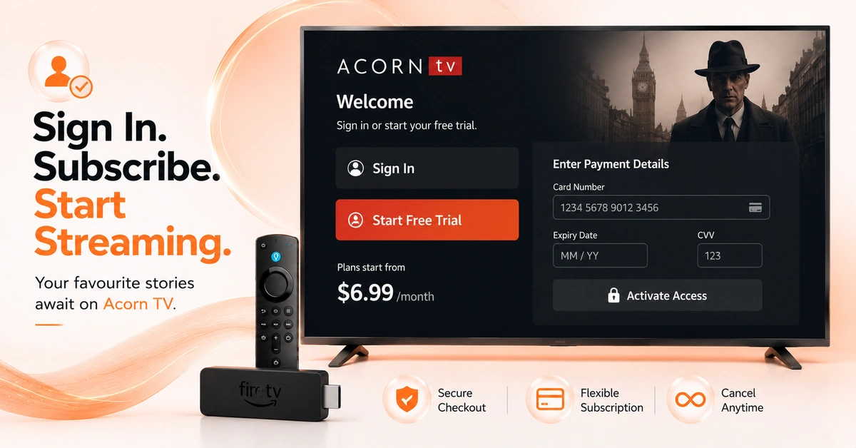 Set Up Your Acorn TV Account