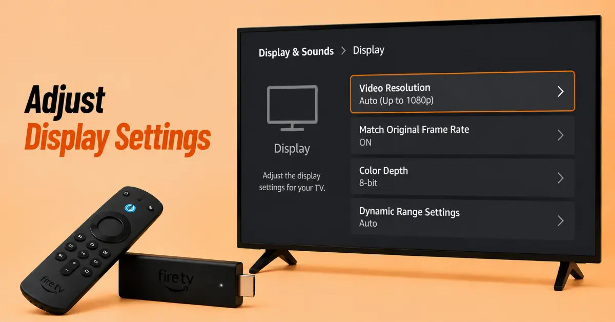 Modify Display Settings