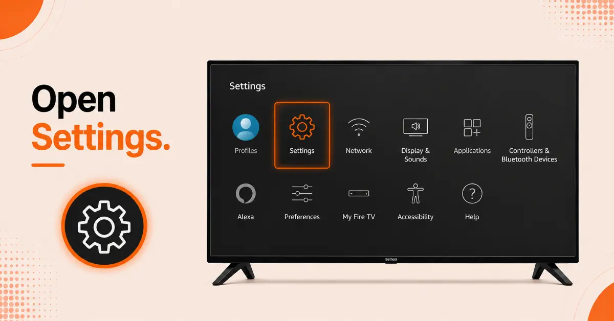 Open the Firestick Settings Menu
