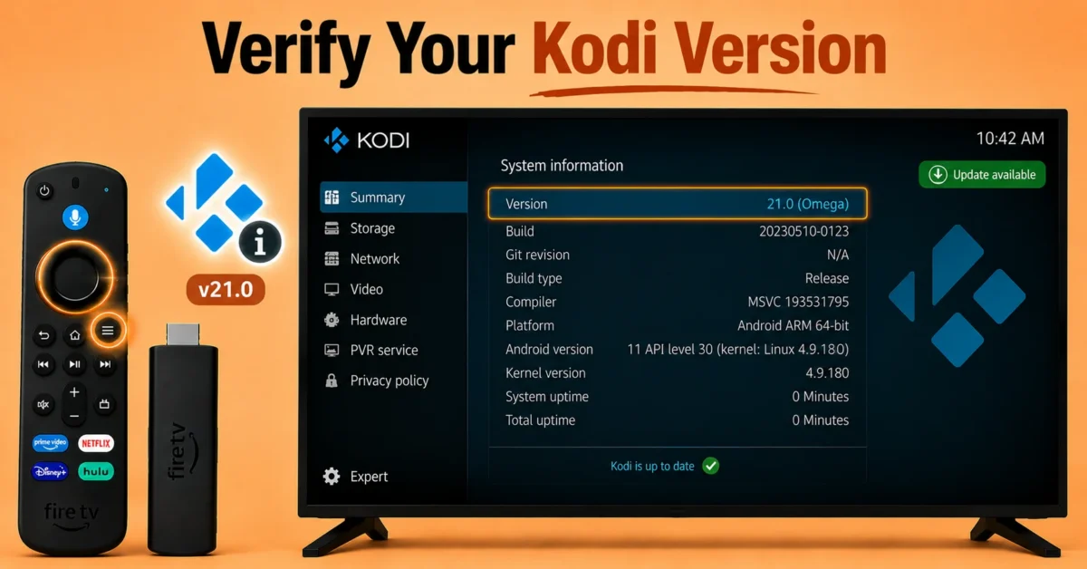 Check Your Current Kodi Version