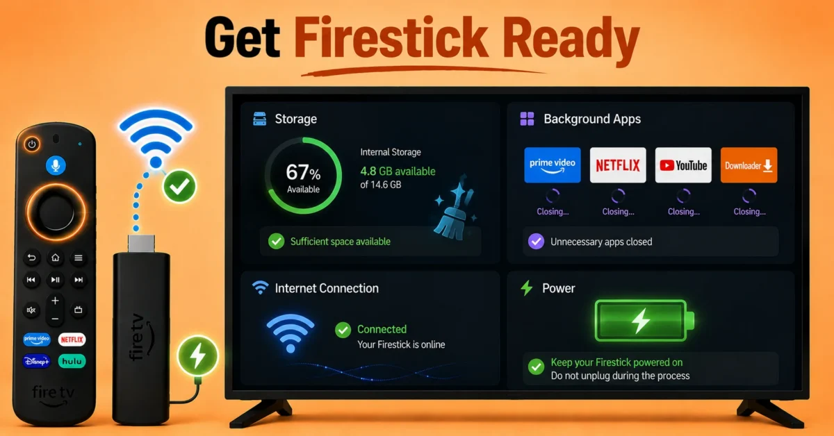 Prepare Firestick for the Update