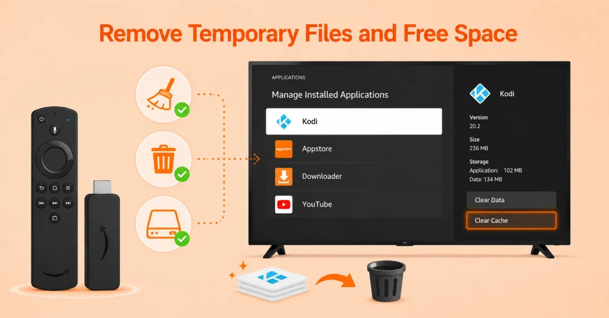Clear Kodi Cache and Free Storage