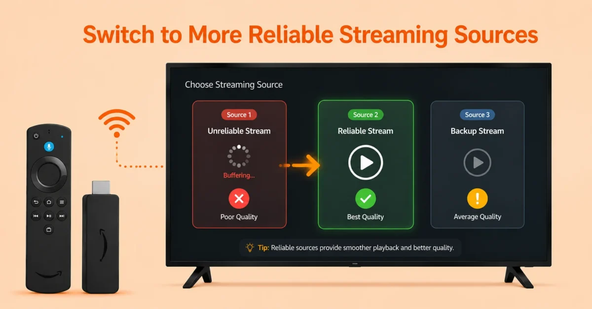 Test Different Streaming Sources