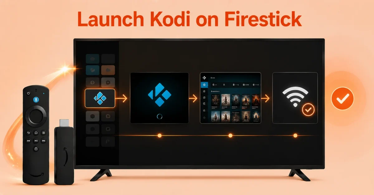 Open Kodi on Firestick
