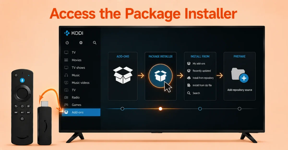 Open the Addons Installer