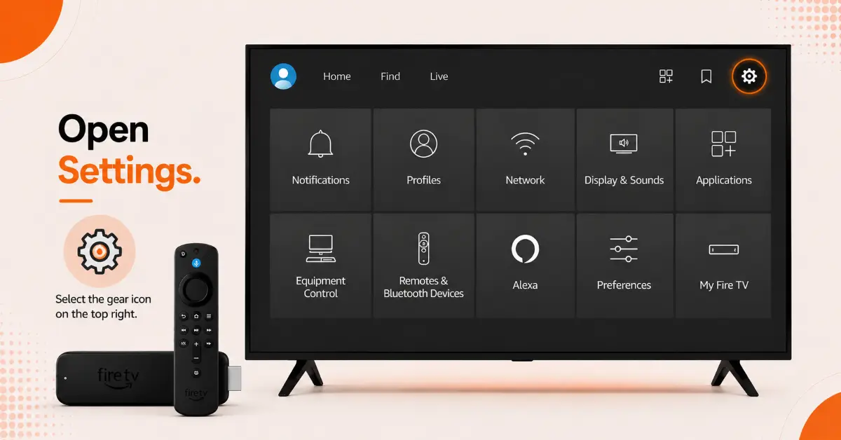 Open Firestick Settings