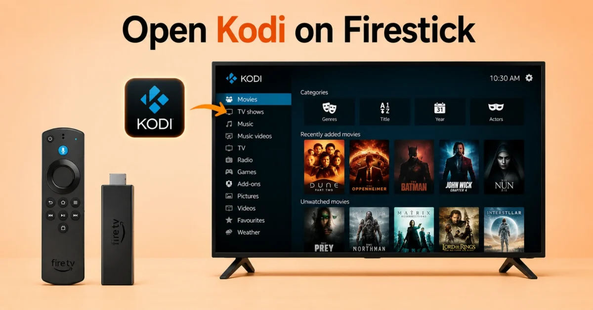 Launch Kodi on Firestick