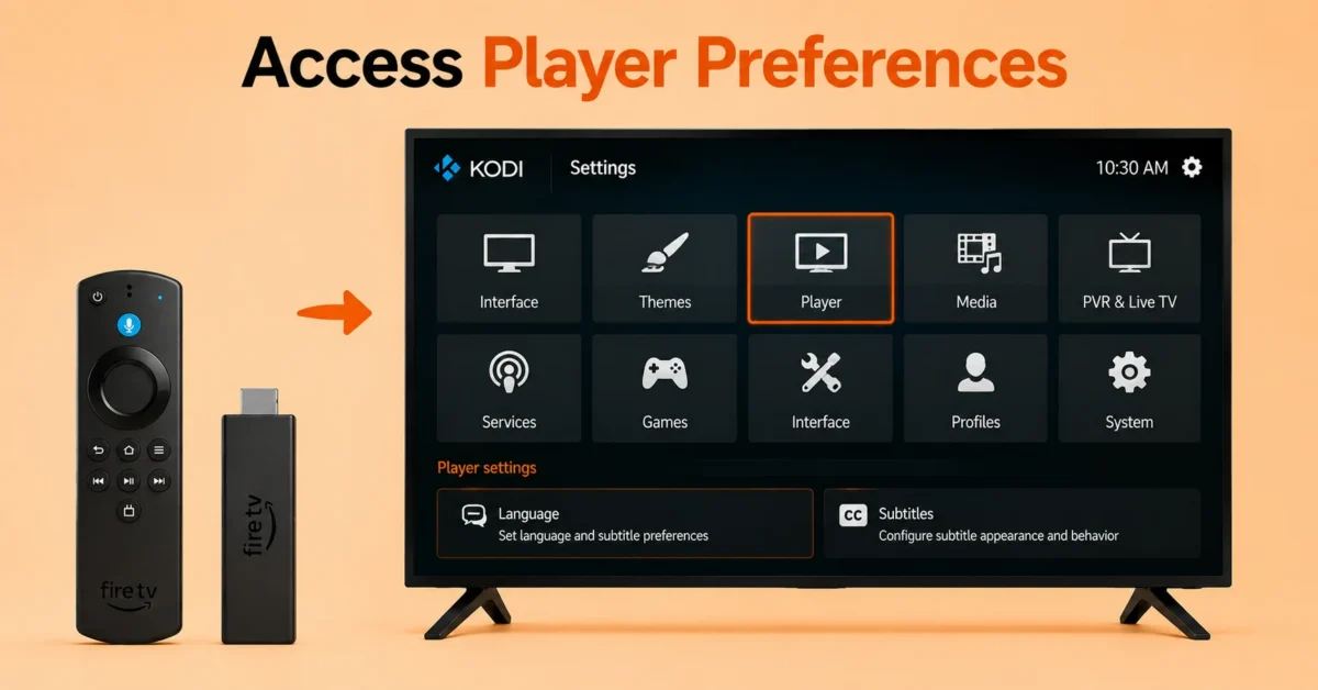 Open Player Settings