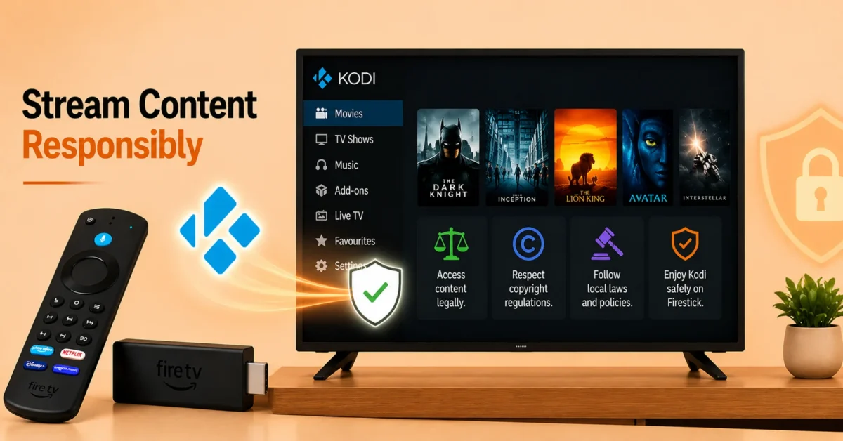 Use Kodi Responsibly