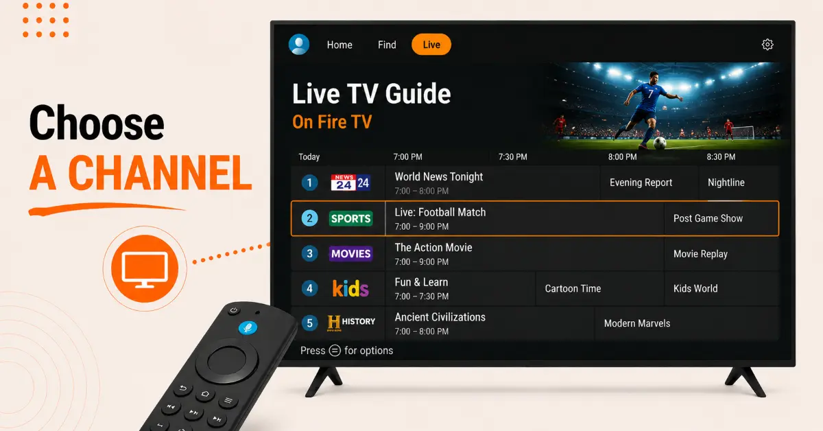 Select a Channel to Favorite