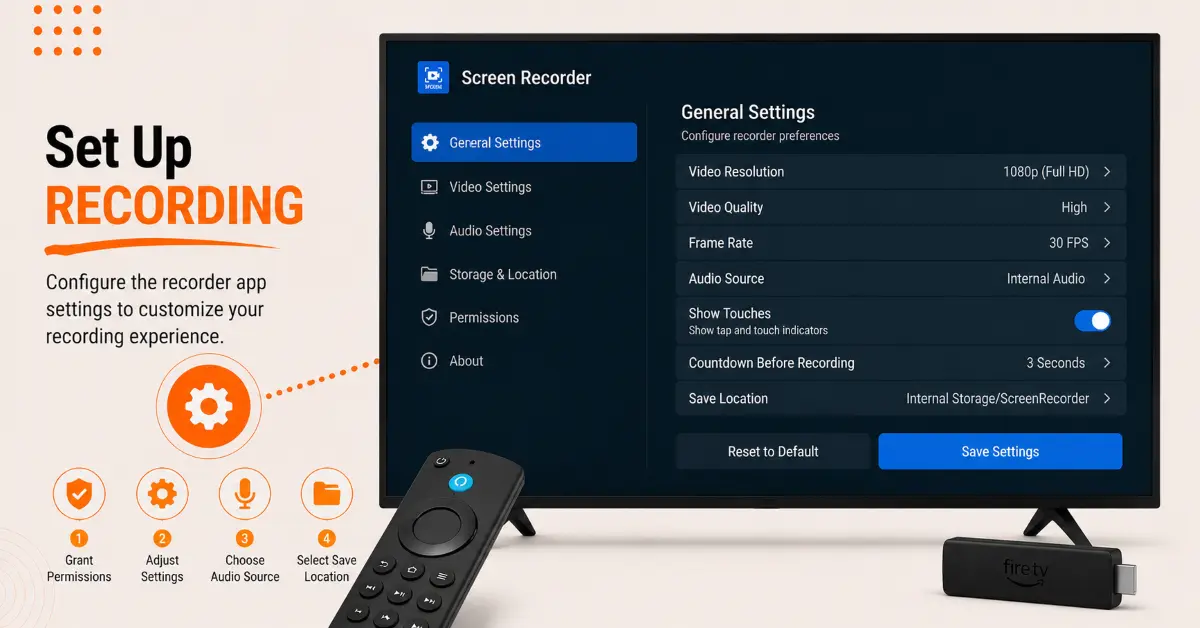 Configure Recording Settings