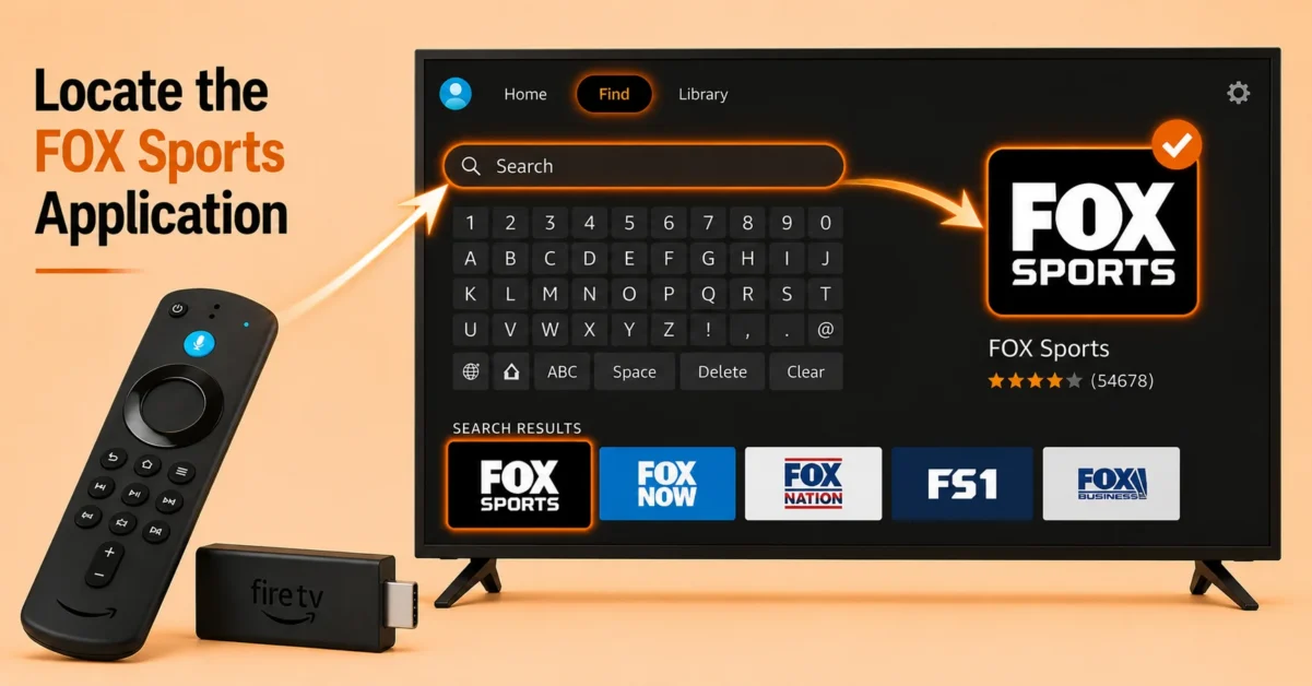 Search for the FOX Sports App