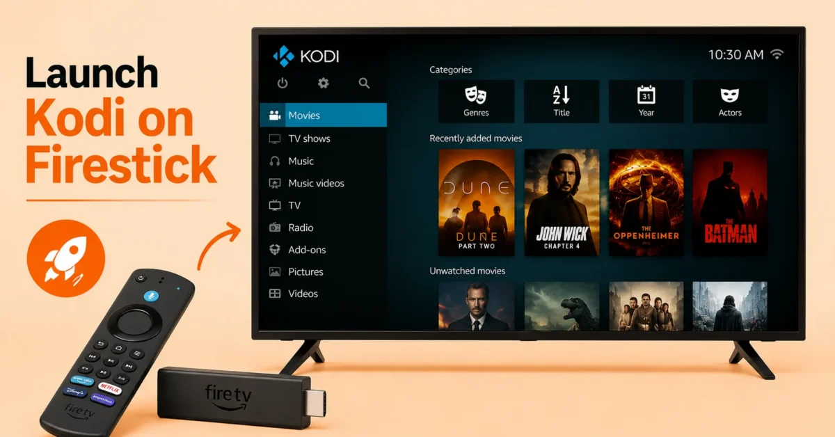 Open Kodi on Firestick