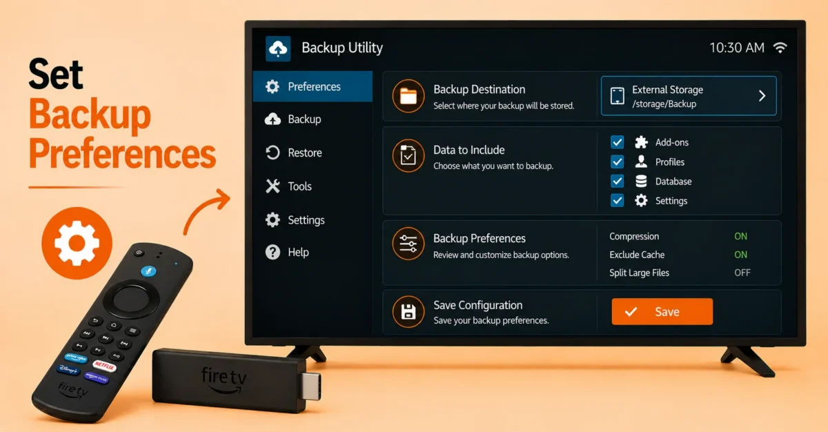 Configure Backup Settings