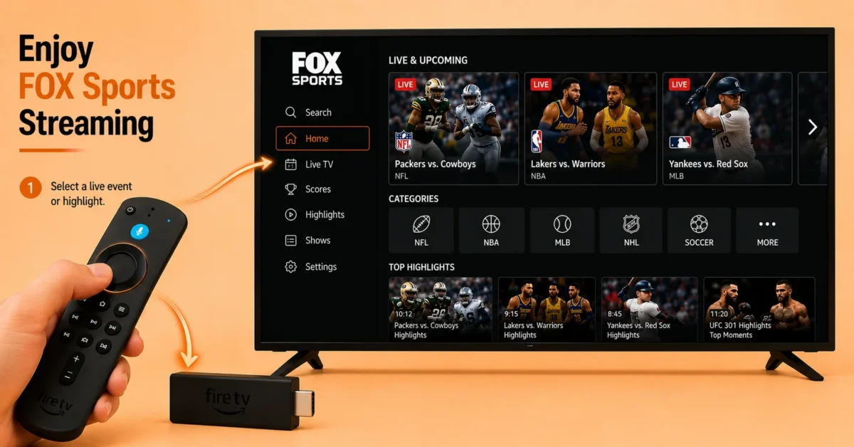 Start Streaming FOX Sports Content