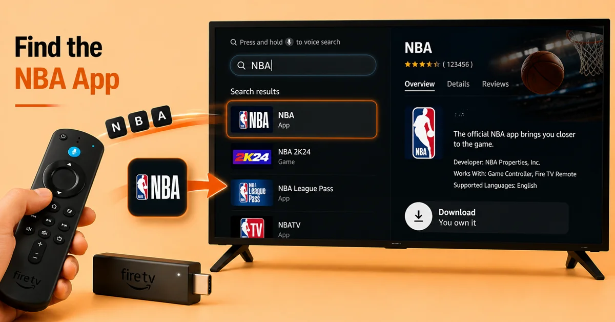 Locate the NBA App
