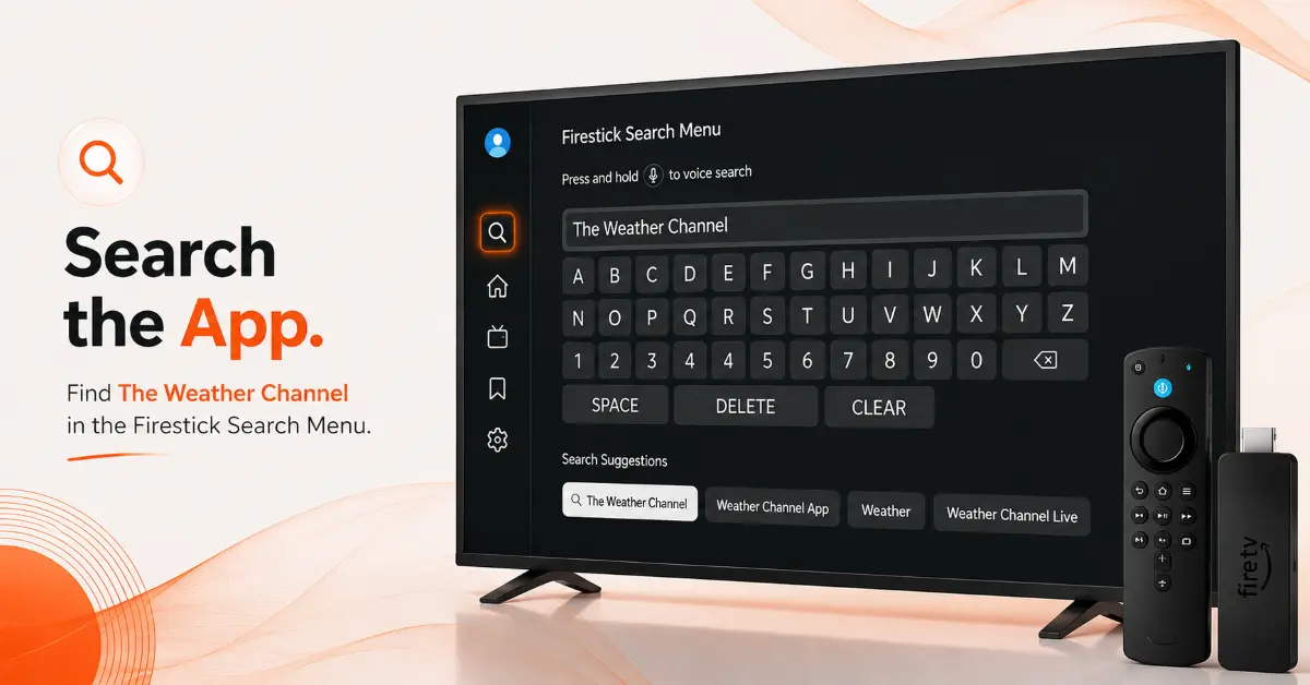 Open the Firestick Search Menu