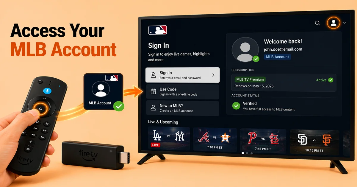 Sign In to Your MLB Account